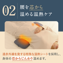 画像をギャラリービューアに読み込む, 腰がホッとする腰枕【HLP01-REC】
